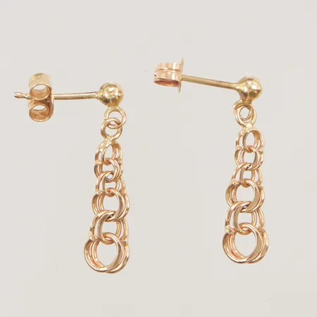 Örhängen, ett par, Bismarck, 2cm, bredd:5,5mm, 18K, 1,6g.