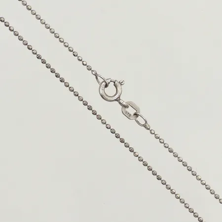 Kedja, längd 65cm, bredd 1,2mm, 925/1000 silver Vikt: 2,5 g