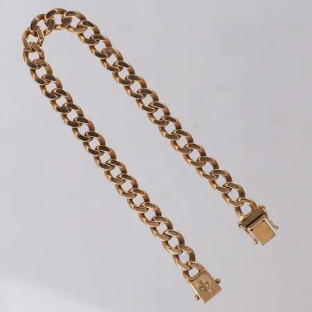 Armband, Pansar, längd 20cm, bredd 7,1mm, balestra, år 1882, 18K Vikt: 30 g