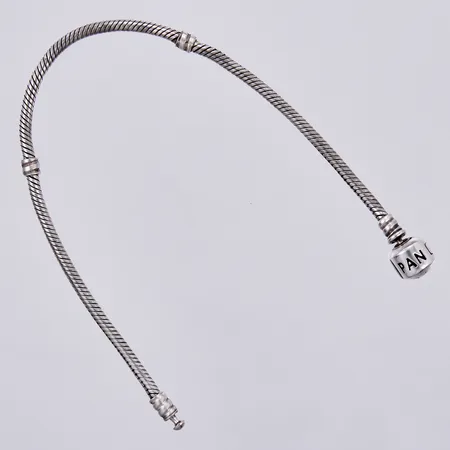 Armband, Pandora, längd: ca 20,5cm, bredd: ca 3-10mm, 925/1000, silver Vikt: 14,2 g