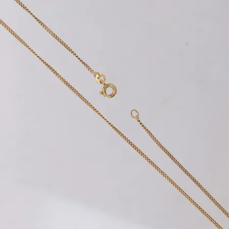 Kedja Pansar, längd 50,5cm, bredd 1,5mm, defekt lås, 18K Vikt: 4,8 g