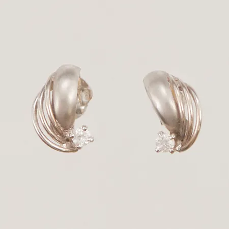 Örhängen ett par, bredd:5mm, 18K, 1,0g.