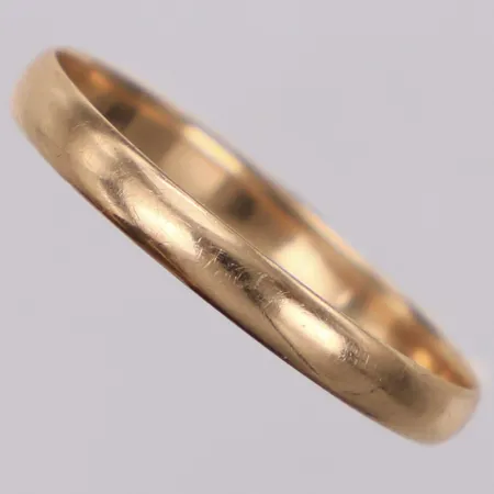 Ring, stl 19¼, bredd 2,6mm, ostämplad, 14K Vikt: 1,2 g