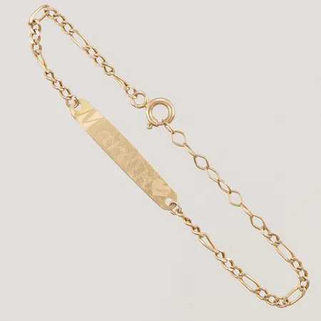 Armband, graverat, 13,5cm 18K 0,9g.