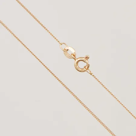 Kedja, Pansar, 43,5cm, bredd:0,8mm, 18K, 1,7g.