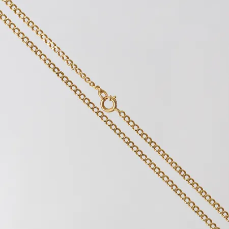Kedja Pansar, längd ca 42cm, bredd 2,4mm, ostämplad, 18K Vikt: 6,7 g