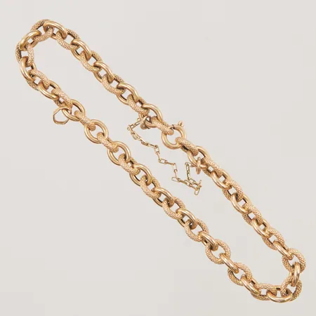 Armband, ihåligt, ca19cm, bredd: 5,6mm 18K 7,6g.
