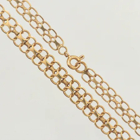 Collier doserad X-länk, längd 44cm, bredd 5-6,4mm, 18K  Vikt: 8,3 g