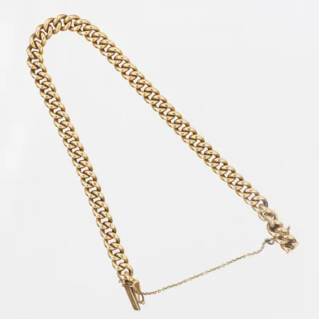 Armband, Pansar, längd 20cm, bredd 5mm, otydlig tillverkarstämpel, 18K guld. Vikt: 24,8 g