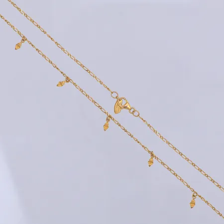 Collier, förgyllt, 45cm, bredd 1,2mm, 925/1000 silver Vikt: 2,5 g