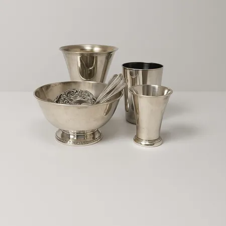 Diverse silver, pokal, pris, bestick, mm. Silver S830/1000 bruttovikt 605,4g.