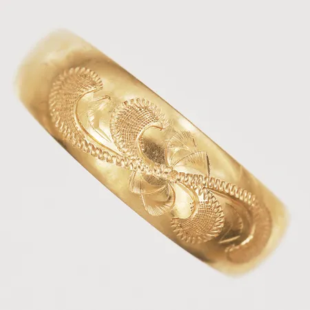 Ring, stl 16, 18K Vikt: 1 g