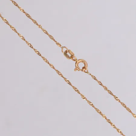 Kedja, längd 45cm, bredd 1,2mm, Guldfynd, 18K Vikt: 1,3 g