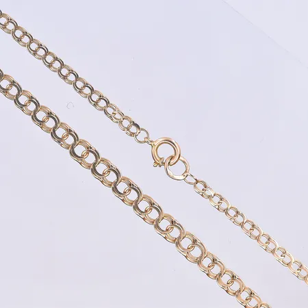 Collier Bismarck, doserad, bredd 3-5 mm, längd 46,5 cm, 18K. Vikt: 8,1 g