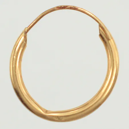 Udda örhänge, Ø13mm, bucklig, 18K  Vikt: 0,2 g