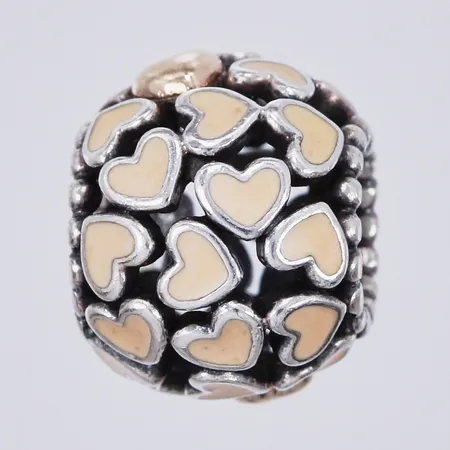 Berlock Hjärta, Ø ca10mm, 925/1000, silver  Vikt: 1,7 g