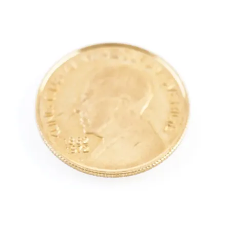 Minnesmynt Kung Gustaf VI Adolf 90 år, ca Ø20mm, 21k, garantibevis Vikt: 3,5 g