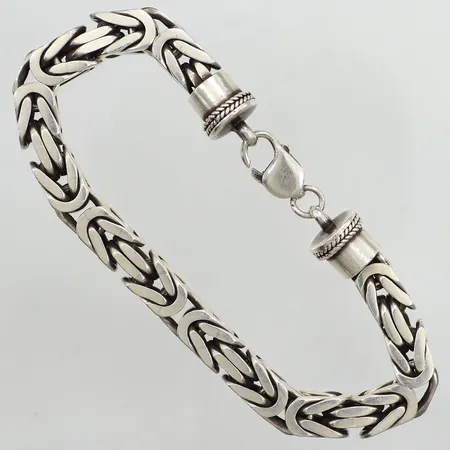 Armband Kejsarlänk, längd ca 23cm, bredd 8mm, 925/1000 silver  Vikt: 76,1 g