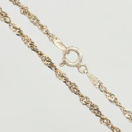 Kedja Singapore, längd 54cm, bredd 2,5mm, 925/1000 silver Vikt: 4,5 g