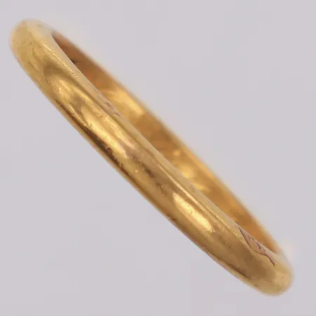 Ring, slät, gravyr, 20K Vikt: 4,8 g