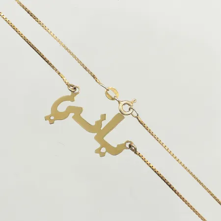 Kedja Venezia med integrerat hänge, längd 40cm, bredd 1-15,5mm, förgyllt, 925/1000 silver Vikt: 3,1 g