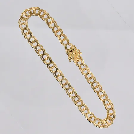 Armband Bismarck, 20cm, bredd ca 6mm, 18K Vikt: 11,1 g