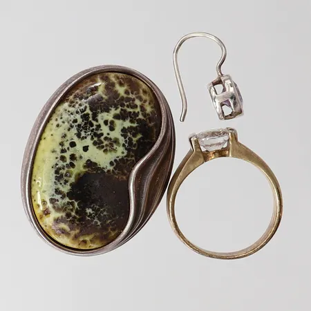 Silverföremål, olika, silver 925/1000.  Vikt: 17,9 g