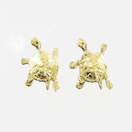 Ett par örhängen, sköldpaddor, 6,5x10mm, 18K Vikt: 1,3 g