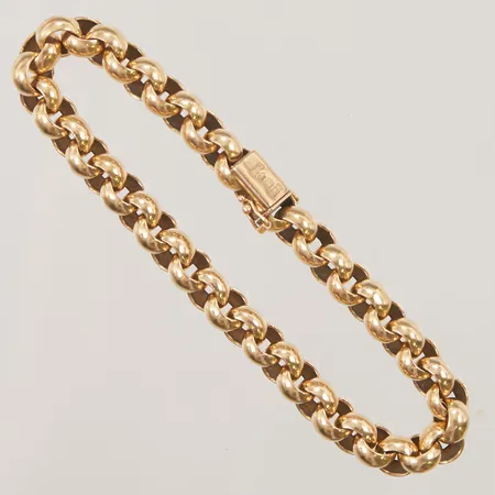 Armband, Ärtlänk, 20cm, bredd:7,3mm, 18K 35,2g.