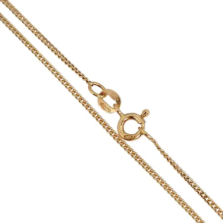 Halskedja Pansar, 18K guld, Balestra Italien, svensk kontrollstämpel, längd 39,0 cm, bredd 1,1 mm, fint skick Vikt: 2,4 g