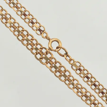 Collier doserad X-länk, längd 53cm, bredd 4,5-6,2mm, 18K  Vikt: 10,7 g