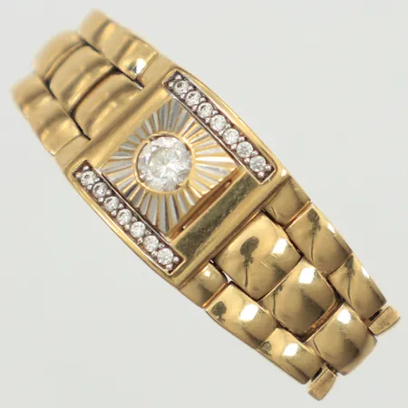 Ring med stenar, defekt, 18K Vikt: 9,3 g