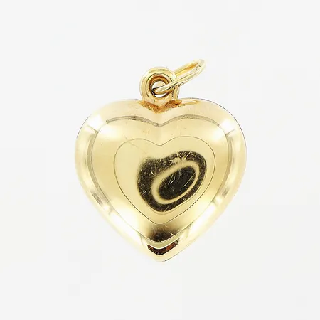 Hänge, hjärta, 8x13mm, 18K.  Vikt: 0,8 g