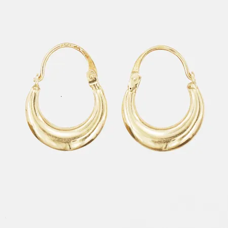 Ett par örhängen, 12mm, 18K Vikt: 1 g