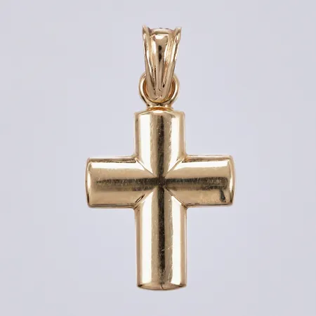 Hänge kors, längd ca 15mm, bredd ca 10mm, 18K Vikt: 0,5 g
