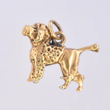 Hänge Pudel, längd 17 mm, bredd 20 mm, 18K. Vikt: 6,3 g