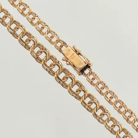 Collier doserad Bismarck, längd 44cm, bredd 4-6,2mm, 18K Vikt: 15 g