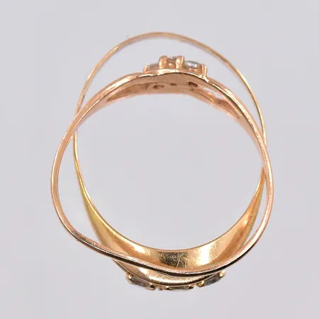 Diverse guld, defekt, stenar, 14K Vikt: 3,9 g