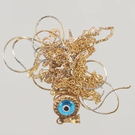 Diverse guld, skadat, 14K, 5,2g.