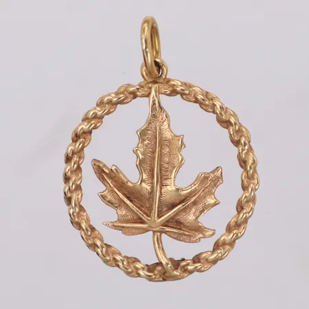 Hänge, löv, längd 30mm, Luray, 18K Vikt: 3,4 g