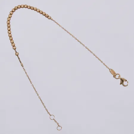 Armband, längd: ca 18,5-19,5cm, bredd: ca 1-3mm, justerbar, GHA, 18K Vikt: 2,6 g
