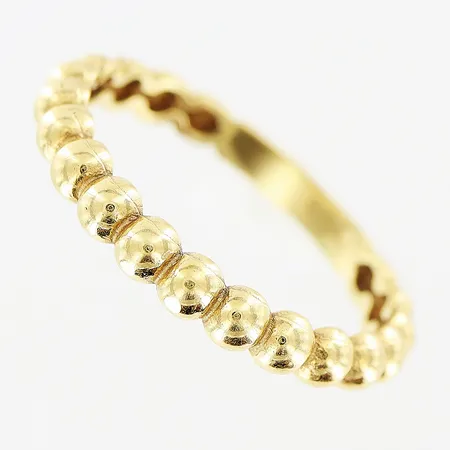 Ring, stl 16¾, bredd 2,5mm, GHA, 18K Vikt: 2,1 g