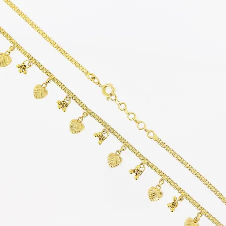 Collier, 43-45,5cm, bredd 2-13mm, 21K Vikt: 11,2 g