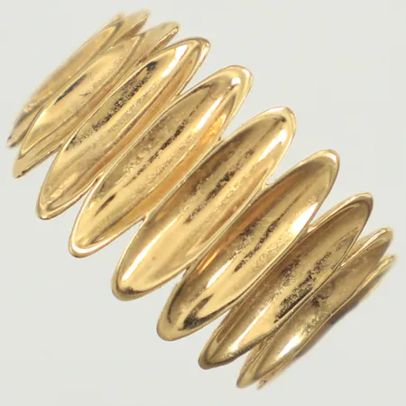 Ring, stl 15¾, bredd 2,2-12mm, GHA, 18K  Vikt: 3,3 g