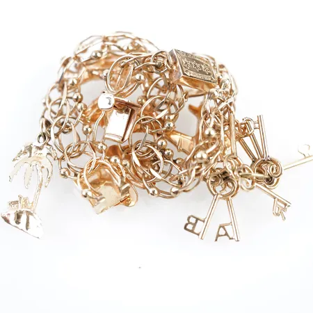 Diverse guld, 18k/14k Vikt: 28 g