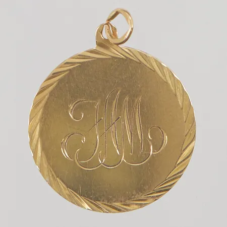 Hänge, graverat, 18K 2,0g.