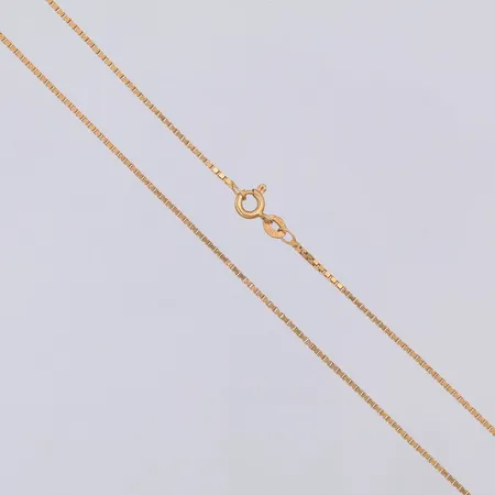 Kedja, Venezia, 39,8cm, bredd 1,3mm, importstämpel, 18K Vikt: 4,5 g