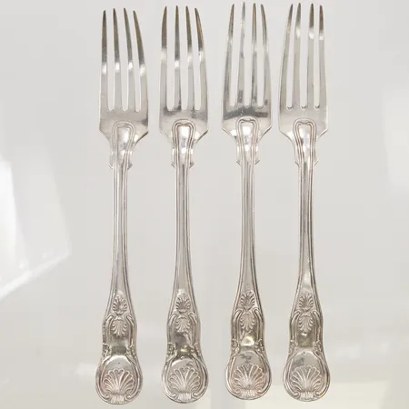 Gafflar, 4st, 20,5cm, Silver S830/1000, 291,6g.