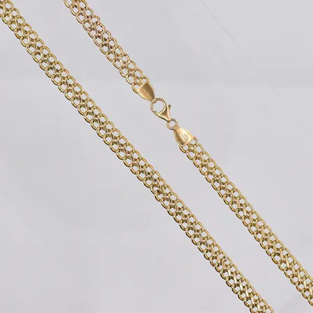 Collier, 48cm, bredd 6,8mm, 14K Vikt: 11,3 g