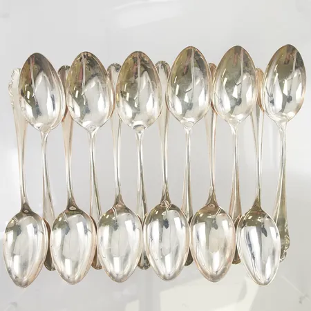 Skedar 12st Haga, 18,5cm, Silver S830/1000, 493,6g.